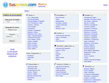 Tablet Screenshot of mexico.tusavisos.com